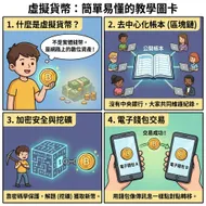 新手必看！四格漫畫輕鬆秒懂虛擬貨幣與區塊鏈
