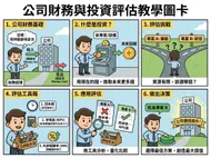 新手秒懂！公司財務與投資評估教學六格漫畫