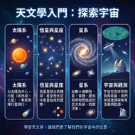 天文學入門：探索宇宙之美資訊圖表