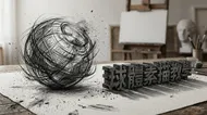 球體素描教學：炭筆光影藝術主視覺