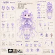 南台科大幼保系4B2I0036 深海幻想：海月姬原創角色設定圖集