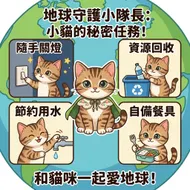 南台科大幼保系4B2I0902地球守護小隊長：小貓的環保秘密任務！