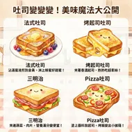 吐司變變變！給小朋友的美味吐司料理魔法指南