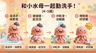 南台科大幼保系4B2I0009和小水母一起勤洗手：幼兒園健康生活教學圖
