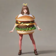 SNSで話題のハンバーガー屋の制服