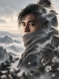 霧中山魂：電影感雙重曝光藝術肖像