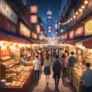 香港夜市寫真