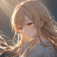 優しい笑顔をうかべる女の子