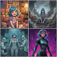 藍髮女孩的進化：未來戰士