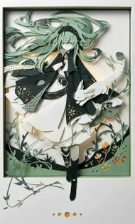 紙の層に宿る森の精霊