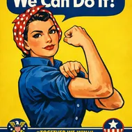我們能做到！羅斯瑪麗女工復古海報