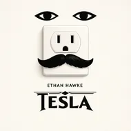 特斯拉：電力插座肖像海報
