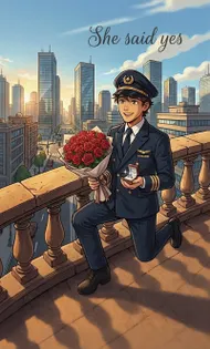 飛行員的浪漫求婚