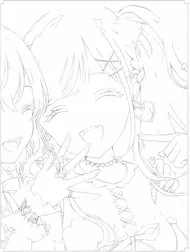 笑顔のピースサイン