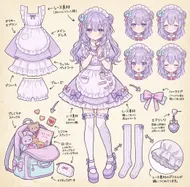 ラベンダーの女の子