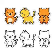 Q版貓咪貼圖IP展示