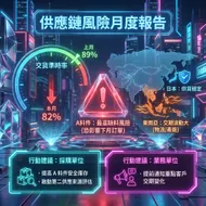 未來科技感-供應鏈風險月度報告設計