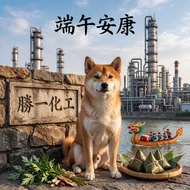 勝一化工端午賀卡：柴犬浮世繪版畫