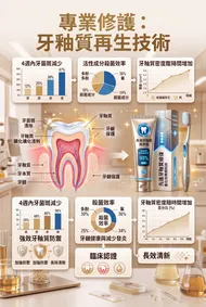 專業修護：牙釉質再生技術科技海報