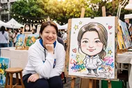 午後藝文市集：真人與Q版人像的溫馨邂逅 - 陳品卉