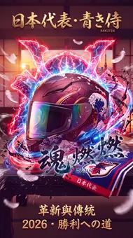 魂燃：2026 日本代表武士魂全罩式安全帽
