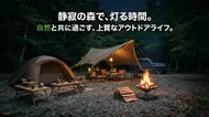 靜謐之森：高端戶外露營美學海報