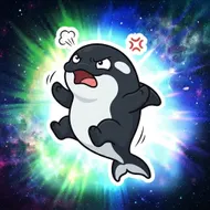 氣噗噗的虎鯨：宇宙大爆發貼圖