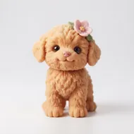 暖心萌犬：皮克斯風格的粉嫩泰迪狗狗