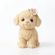 花語小萌犬：圓潤可愛的療癒系立體玩偶