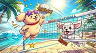 夏日沙灘排球戰：萌犬大對決