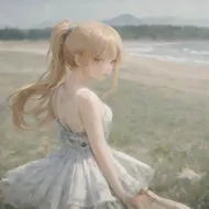 Test Image, girl, ponytail, summer dress