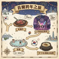 首爾跨年之旅：美食、派對與溫泉