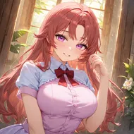 Sweet Gaze of an Anime Girl