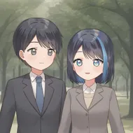 黒髪サラリーマン男性