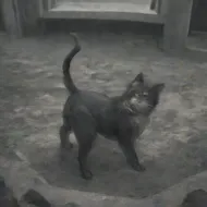 犬, 猫, black