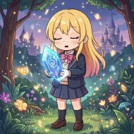 森林深處的魔法水晶