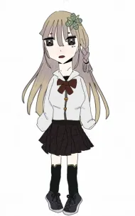 泣いているオリキャラ