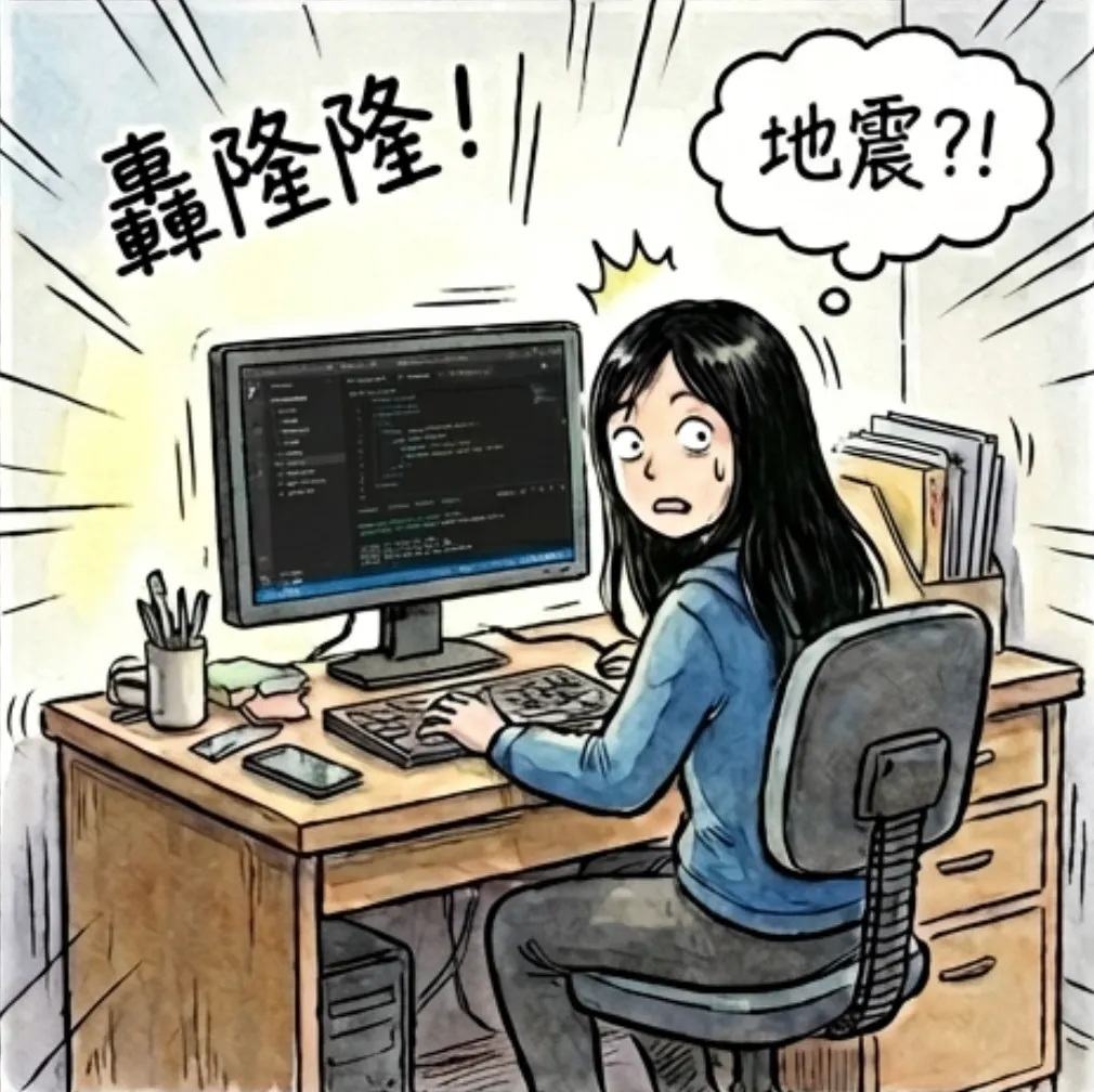 養貓後遇到地震