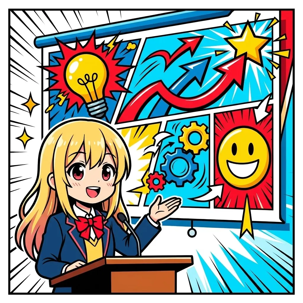 Presentation style: Pop Comic