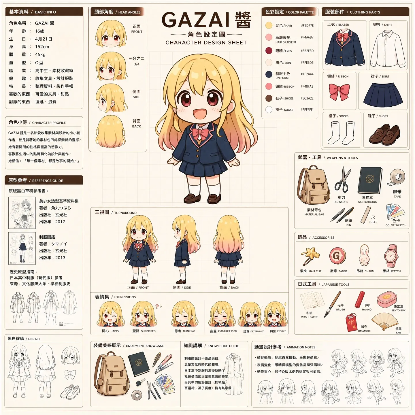 キャラクター設定図