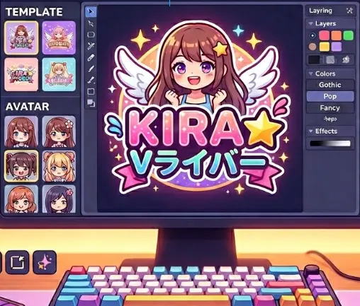 Vライバーロゴメーカー