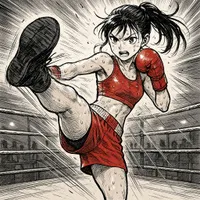 Boxing girl