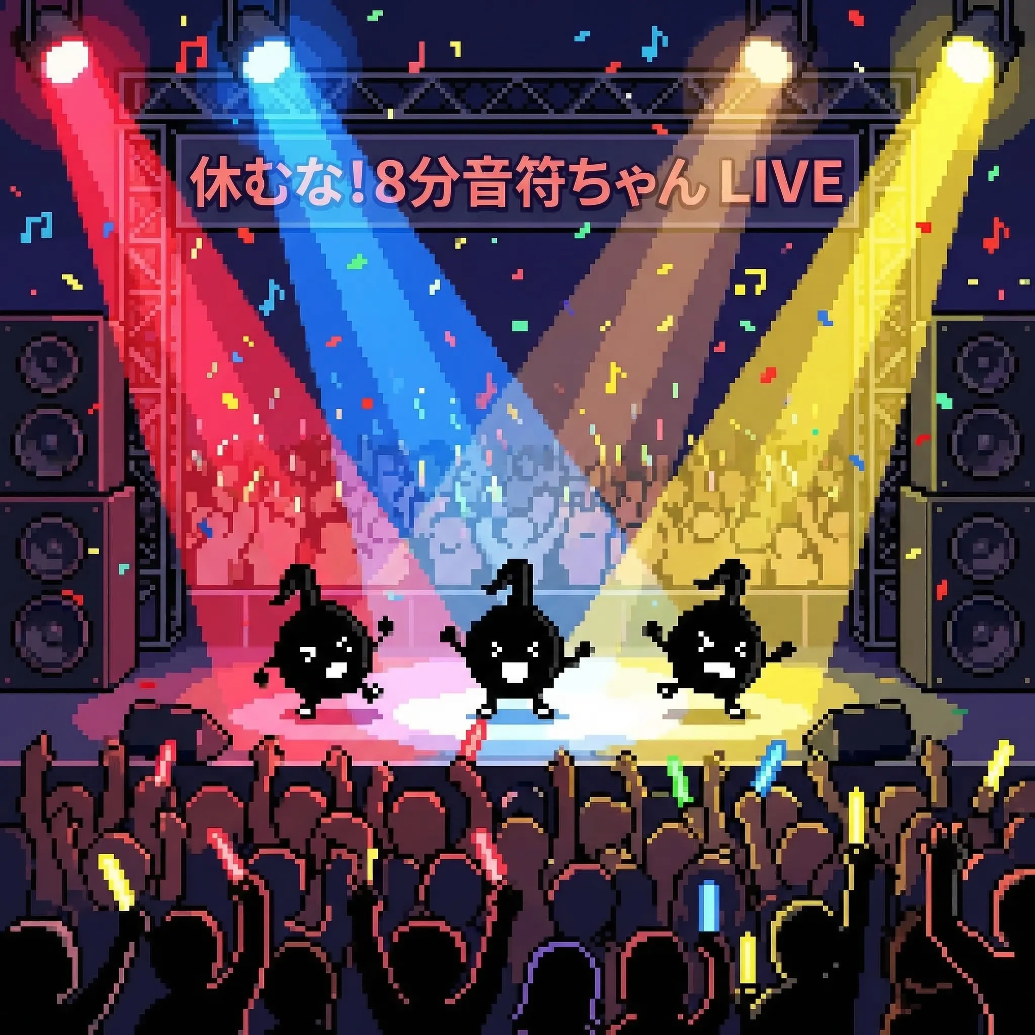 休むな！8分音符ちゃんライブ - ドット絵フェス