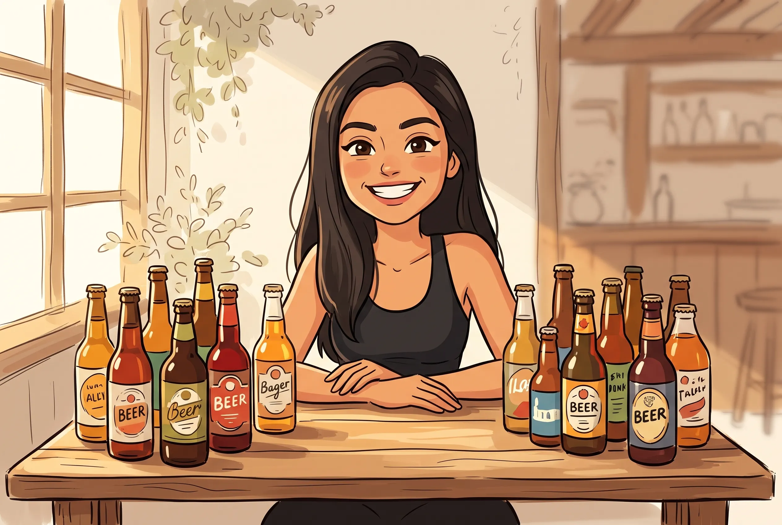 午後的微醺時光：陽光女孩與精釀啤酒