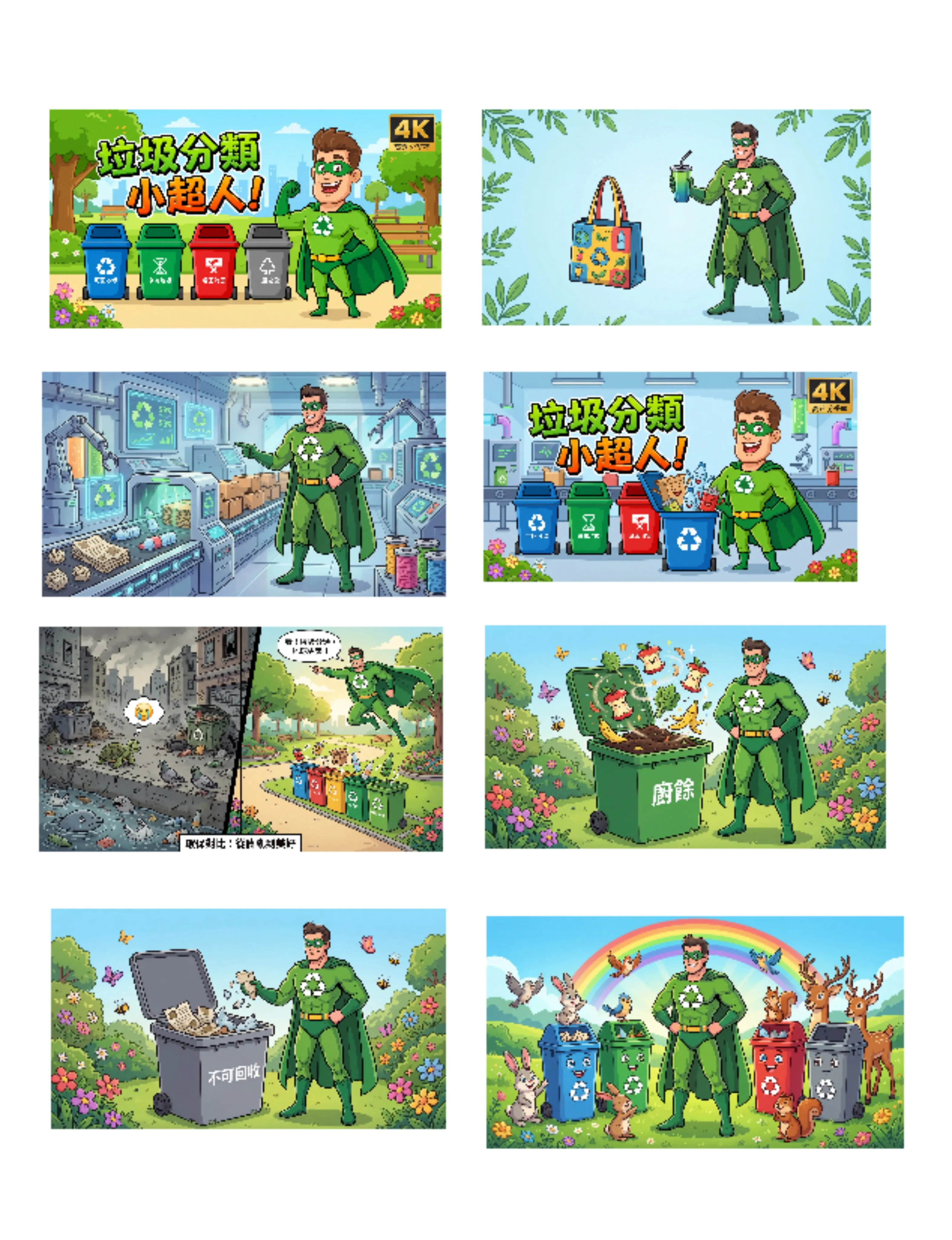 垃圾分類小超人：守護地球的綠色英雄