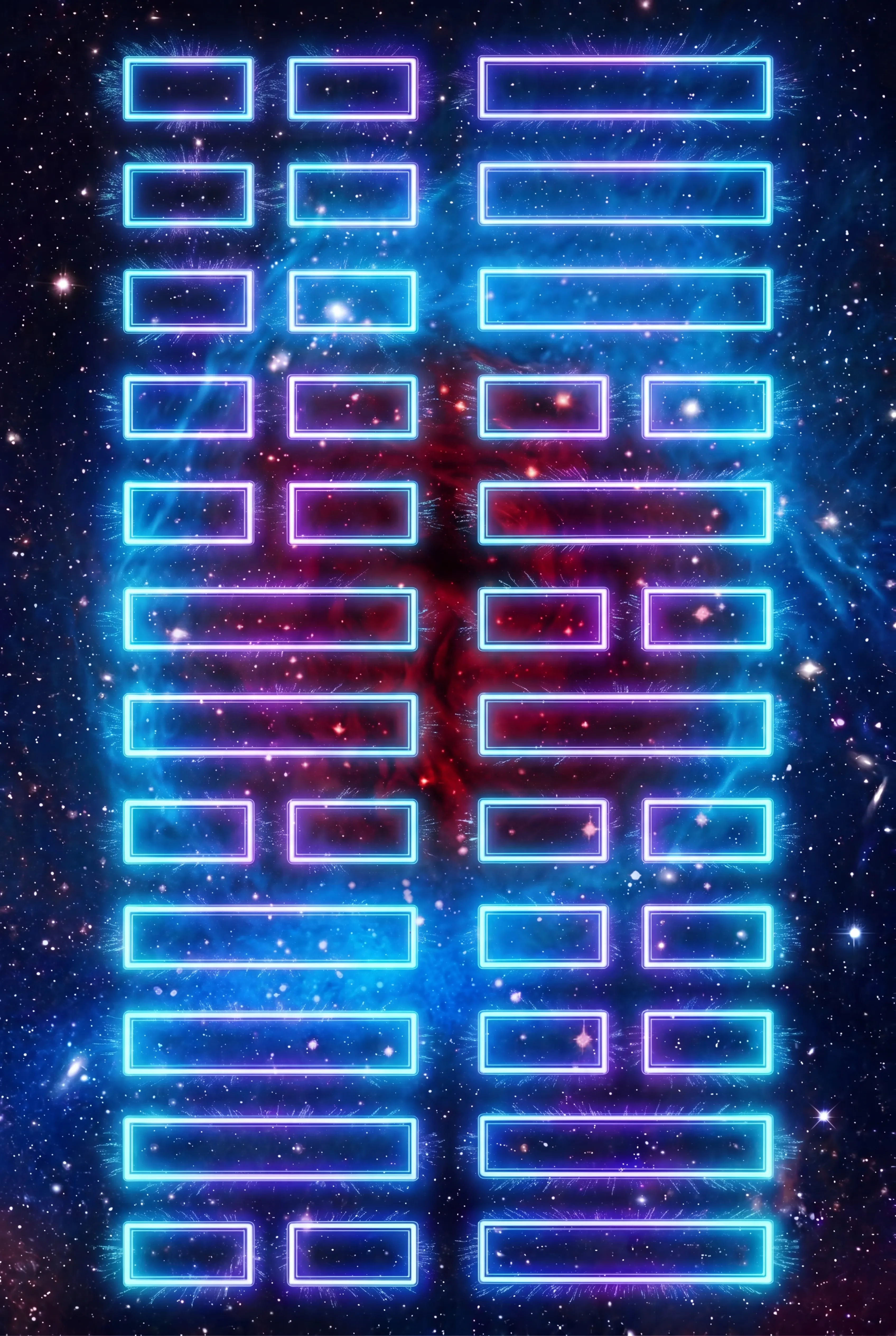 星雲卦象:青紫霓虹之卦與星雲奇觀