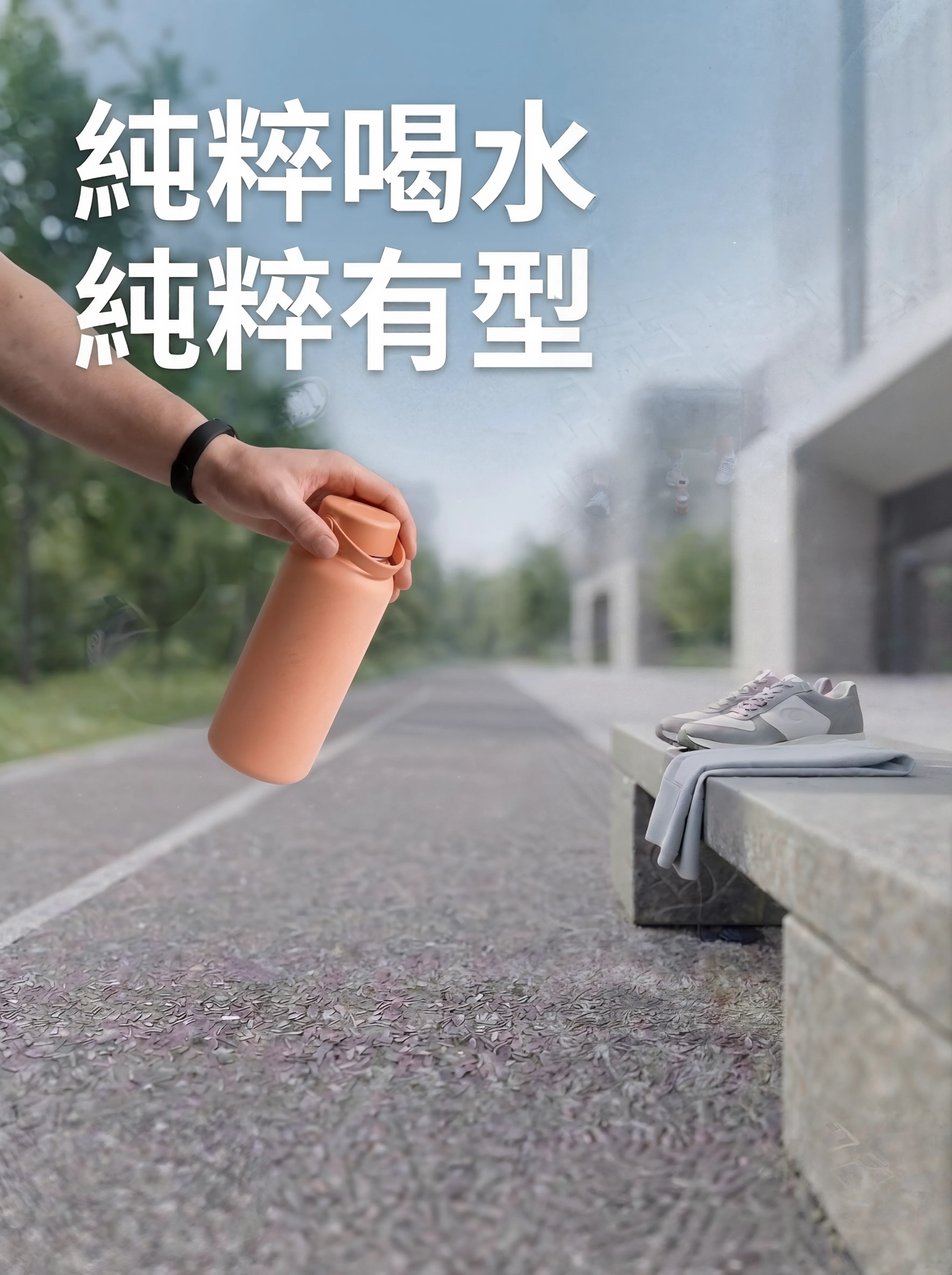 純粹生活:運動風尚水瓶海報