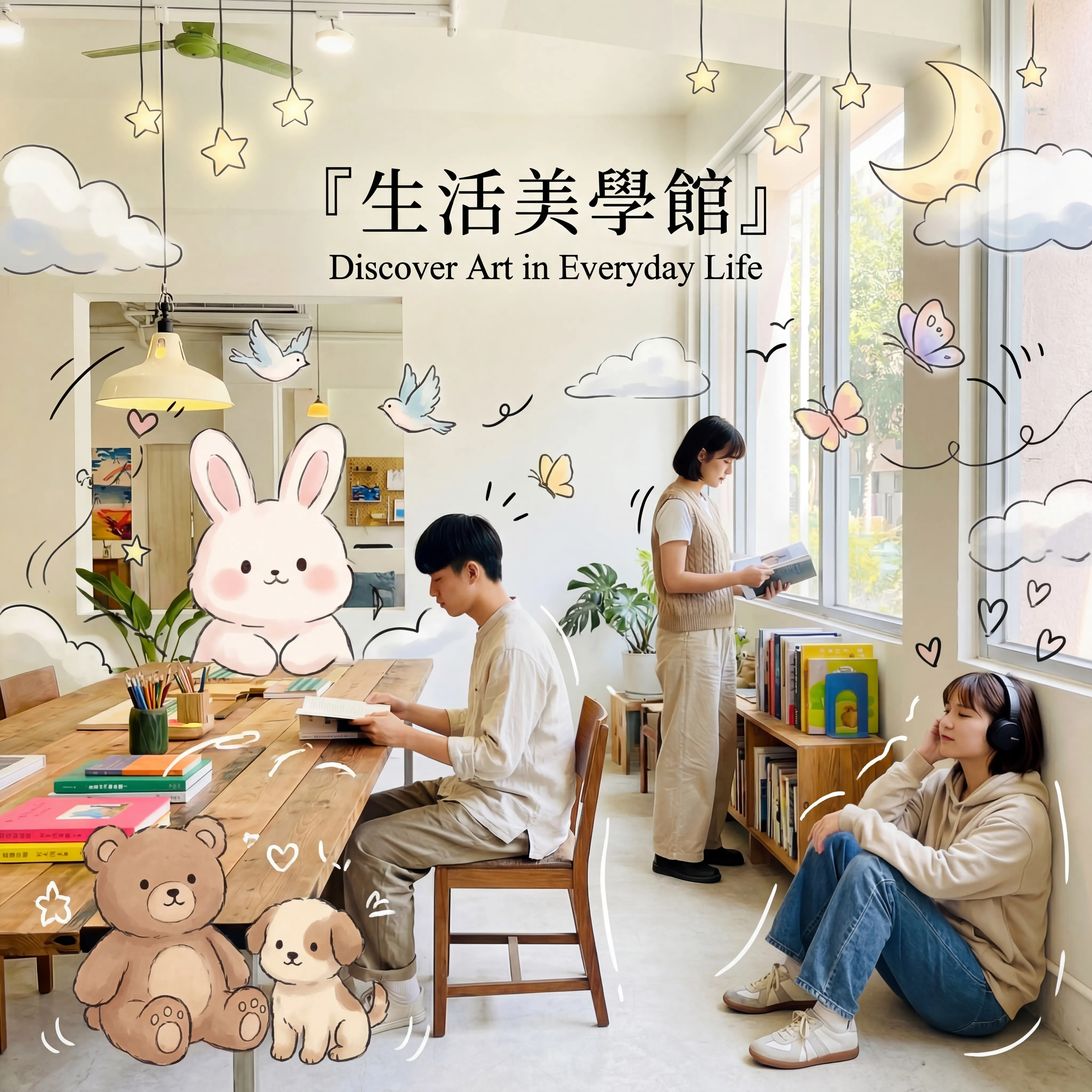 中信科大生活美學館:穿梭現實與夢幻的療癒閱讀室