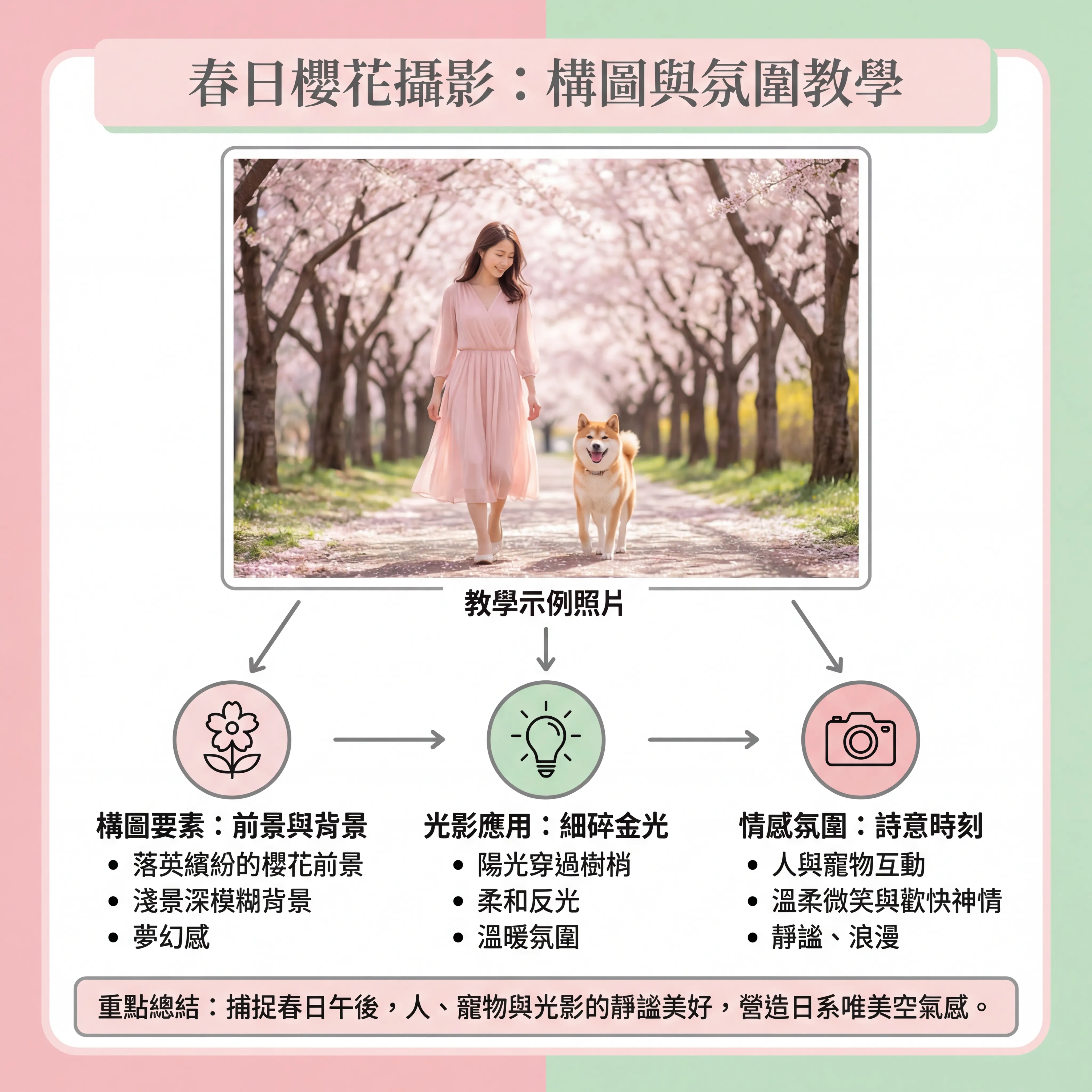 美女與狗賞櫻
