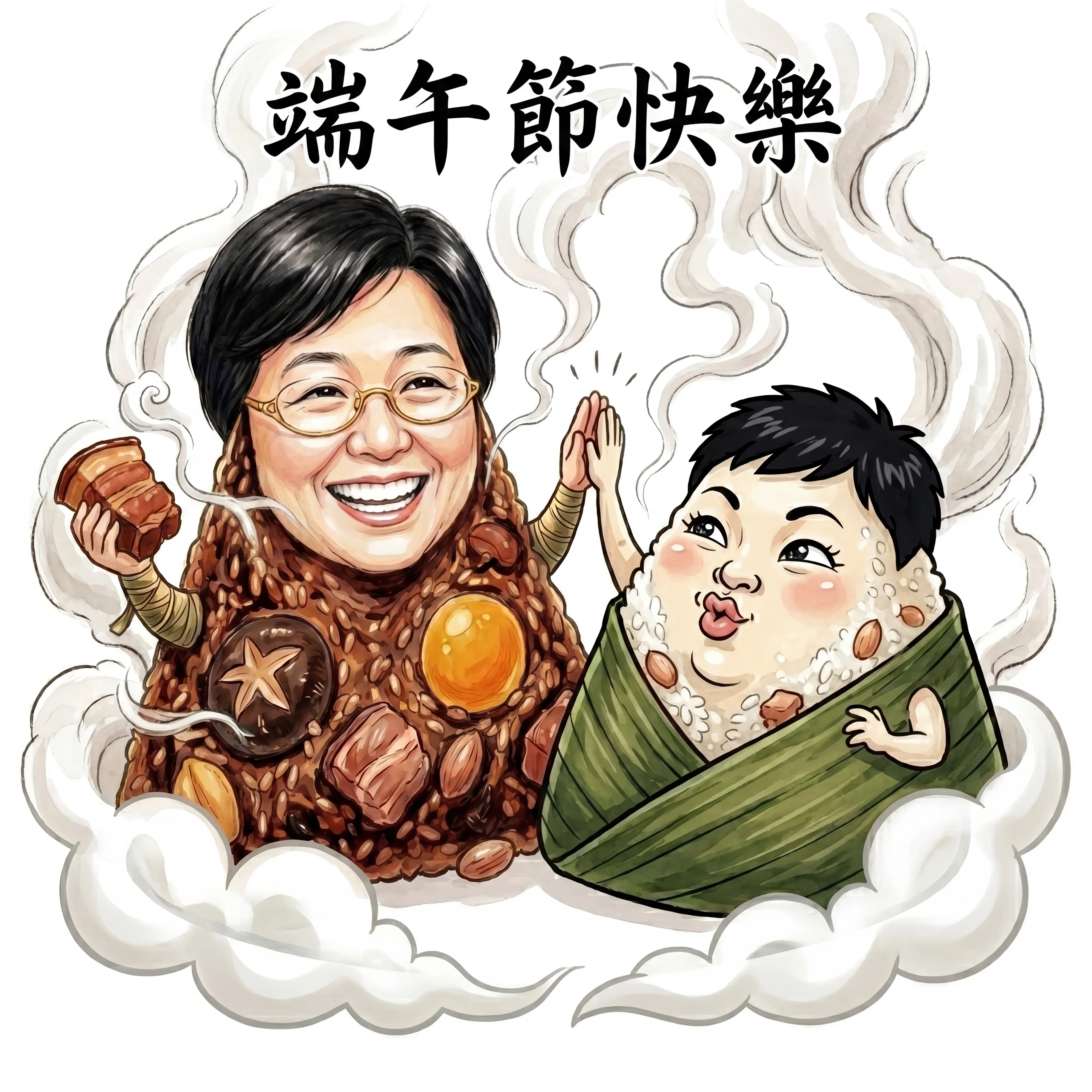 端午慶團圓:母女北粽與南粽的熱情擊掌
